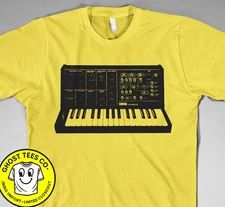 KORG MS-10 Synthesizer T Shirt analog moog modular arp 80s synth keyboard piano
