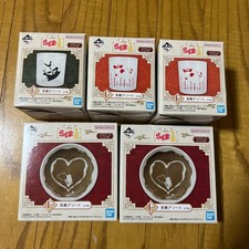 Ranma 1/2 Kuji F Prize Glassware Set 3 Types 5 Piece Unopened, Minor Box Damage