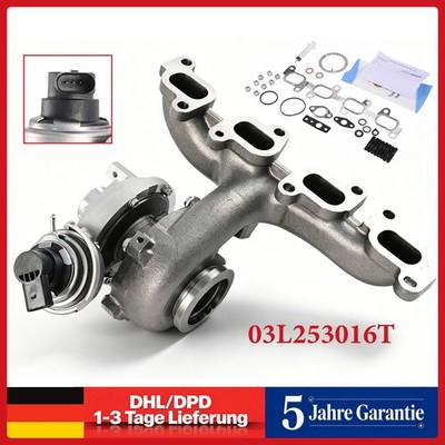 Turbolader 03L253016T 03L253016TX für Audi VW Skoda 1.6 TDI CAYB CAYC 90PS 105PS