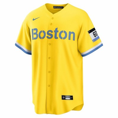 XL $140 Nike BOSTON Strong RED SOX City Connect Baseball Jersey Men s MARATHON