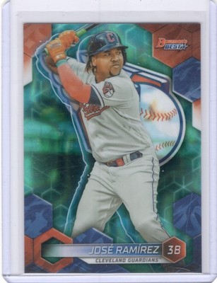 2023 Bowman's Best Aqua Lava Refractor /199 - Jose Ramirez #16