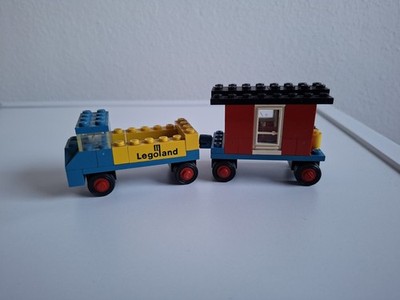 Legoland 646 - Baustellenwagen mit Anhänger - Lego Set Vintage unvollständig 