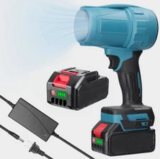 Jet Blower Brushless Handheld Portable Cordless Leaf Blower With 2 Battery Turbo