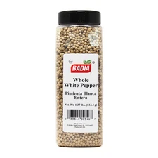 White Pepper Whole, 1.37 Pound - Whole White Peppercorns for Cooking, Grillin...