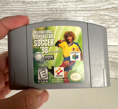 International Superstar Soccer 98 N64 Nintendo 64 Cleaned Tested Authentic Retro
