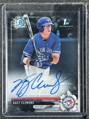 Clemens, Kacy - 2017 Bowman Chrome Draft - Autograph - INV7