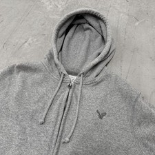 American Eagle Thermal Lined Zip Hoodie Grey Large