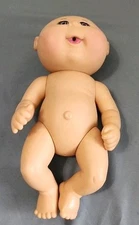 Cabbage Patch Kids Vinyl Drink n Wet Baby Doll Bald Brown Eyes