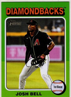 2024 Topps Heritage Baseball Josh E. Bell No. 529 Arizona Diamondbacks