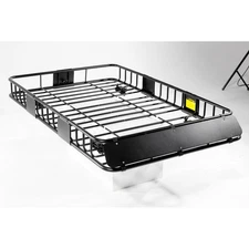 Roof Rack Basket Rooftop Steel Roof Rack,Cargo Carrier with 250 Lbs Capacity