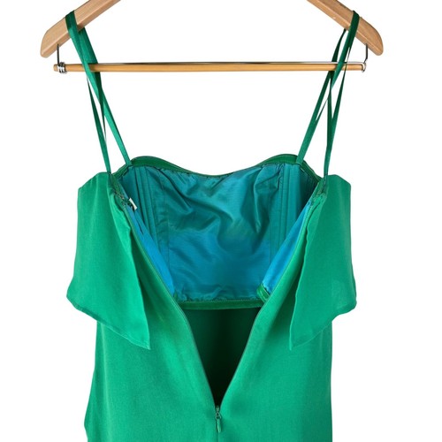 BCBGMAXAZRIA Runway : Kelly Green Strapless Nude Tulle Mini Cocktail Dress : 0 - Picture 5 of 12