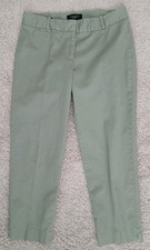Talbots Signature Size 4 Green Khaki's Chinos Cropped Pants Capris