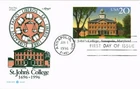 Dr Jim Stamps 20c St. Johns College Annapolis First Day Issue Artmaster Card
