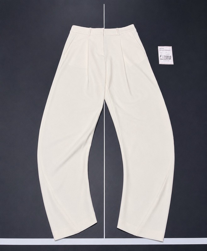 Off-White Curved Leg Pants | White | 40 EU (30x31) | Orig. $732.00