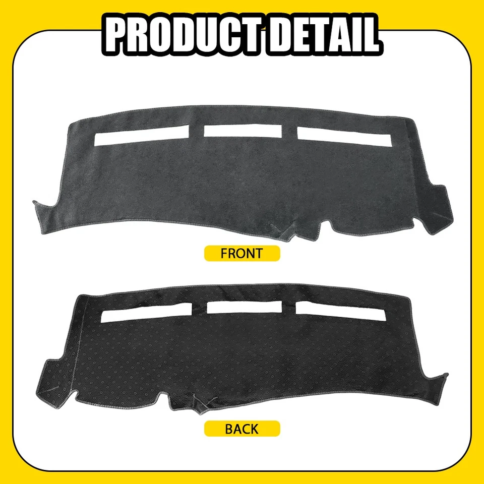 Cubierta de tablero de instrumentos alfombrilla de tablero gris para Chevy Silverado GMC Sierra 1999-2006 1-5SET Foto 3 de 4