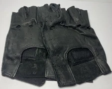 Hugger  Motorcycle Gloves Black Leather Men’s Size 2XL