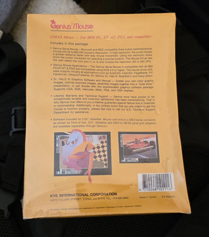 Genius Mouse GM-6X with Dr. Halo III (3 Button Mouse) (New) - Image 2 of 4