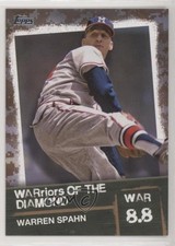 2020 Topps Warriors of the Diamond Gold 12/50 Warren Spahn #WOD-18 HOF fo7