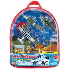 NEW Wow Toyz InAir WWII Warbirds Diecast Airplane Backpack Set
