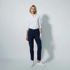 Daily Sports Lightweight Beyond Ankle Trousers Pants Back Elastic NAVY  M 10/12