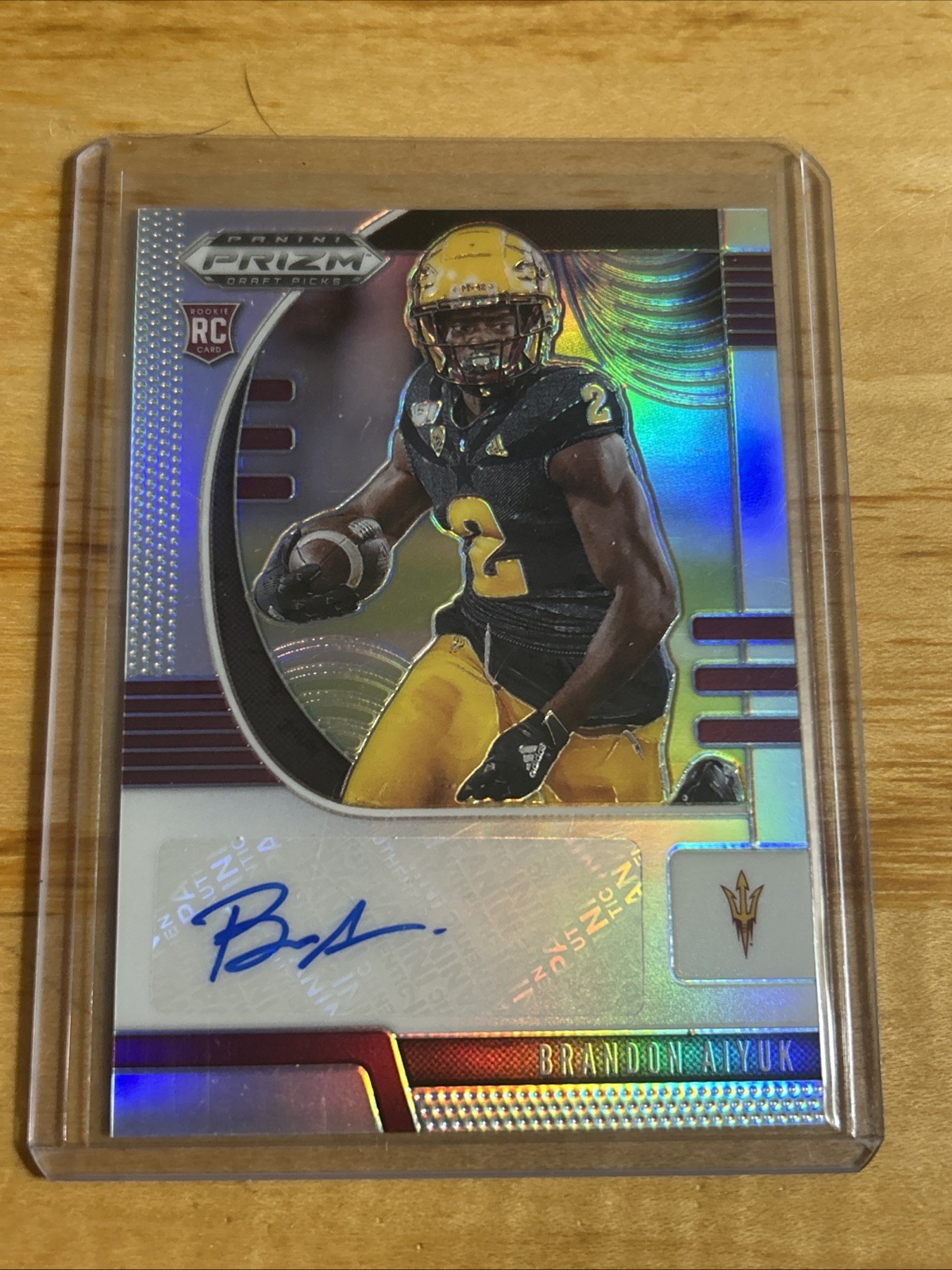 2020 Panini Prizm Draft Picks - Draft Picks Rookies Brandon Aiyuk #255 Auto