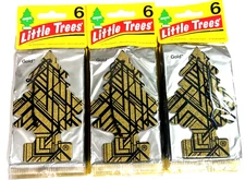 Little Trees Gold Car Air Freshener Hanging Paper Tree (18-Pack)