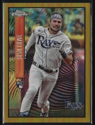 2022 Topps Chrome Sonic #EX-7 Josh Lowe Expose Gold Refractor #/50