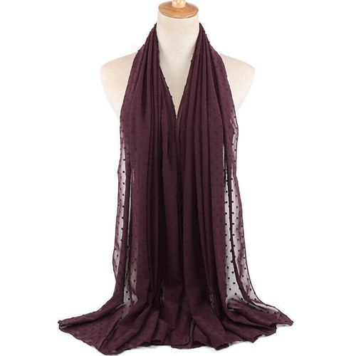 Ladies Hijab Chiffon Plain Shawls Wraps Headband Women Muslim Scarf Scarves New - Picture 7 of 31