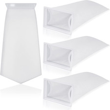 4 Pack Rectangle Filter Sock 200 &Mu;m 7 X 4.5 Inch Aquarium Filter Bags Aquarium F