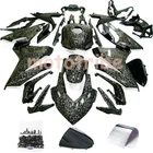 Black Forged Carbon Fiber Fairings+Bolt For Honda CBR500R 2019 2020 2021 2022 US