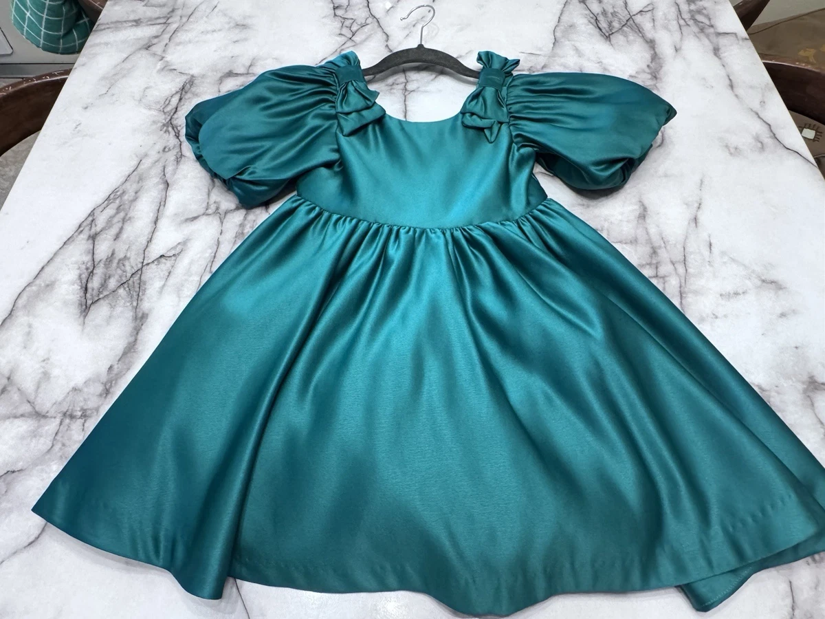 Janie and Jack Holiday Green Dresses for Girls for sale
