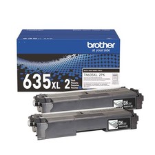Brother TN635XL2PK High Yield Laser Toner Cartridge Twin-pack Black