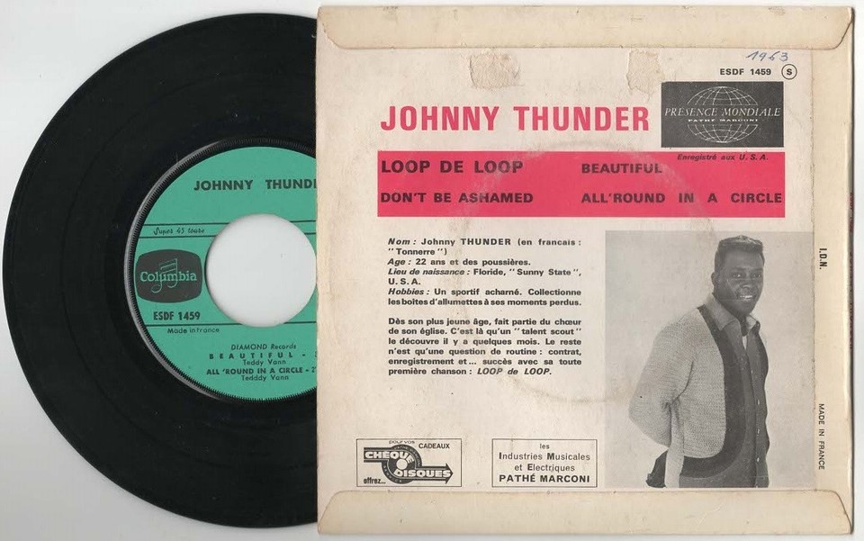 Johnny thunder – Loop de Loop -EP Columbia – ESDF 1459 | eBay