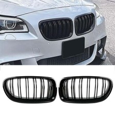 For 10-16 BMW F10 F11 F18 5 Series M Sport Front Kidney Grille Grill Gloss Black
