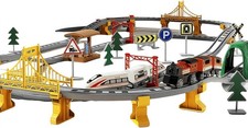 119-Piece Battery Operated Electric Train Set for Kids Ages 4-8 with Tracks