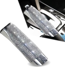 Pack-1 Bling Car Handbrake Cover, Diamond Studded Car Shift Gear Cover, Rhin