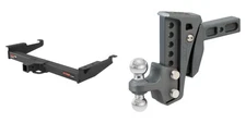 CURT Trailer Hitch Class 5 Tow Kit Adjustable Cushion Ball Mount - #15320-45951