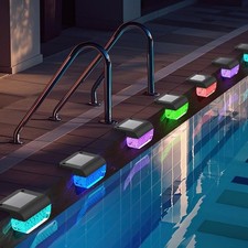 8 Pack Solar Pool Lights for above Ground Pools, Swimming Inground Pool LED Ligh