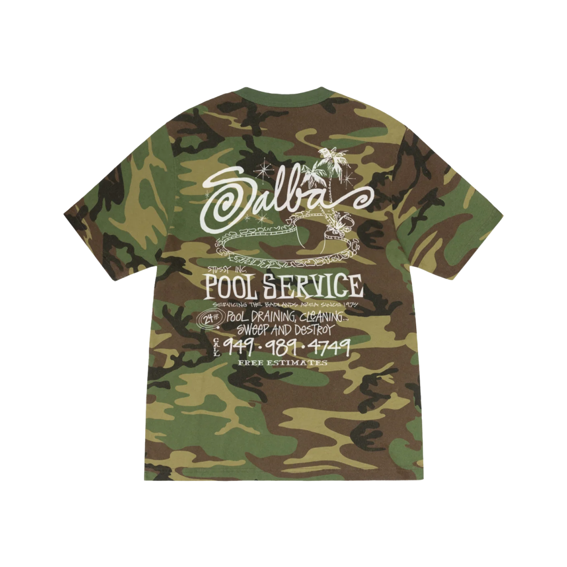 ★STUSSY★PIGMENT DYED POOL SERVICE T-SHIRT 半袖Tシャツ★ Stussy Pigment Dyed Pool Service T-Shirt Camo | eBay