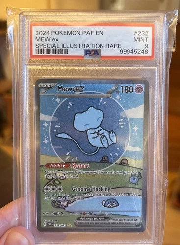 Mew Ex 2024 Pokemon Paldean Fates #232 Special Illustration Rare PSA 9 MINT
