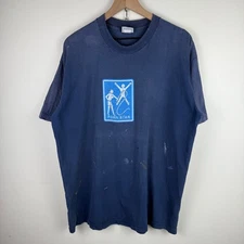 XL 1990s distressed Porn Star BDSM dominatrix skate tee shirt