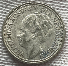 Netherlands / Silver 25 Cents / 1939 / KM#164 / World Coin / (03-0772)