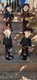 VINTAGE LARGE APPLAUSE 1987 BEATLES FOREVER DOLL SET OF THE FAB 4 COMPLETE.