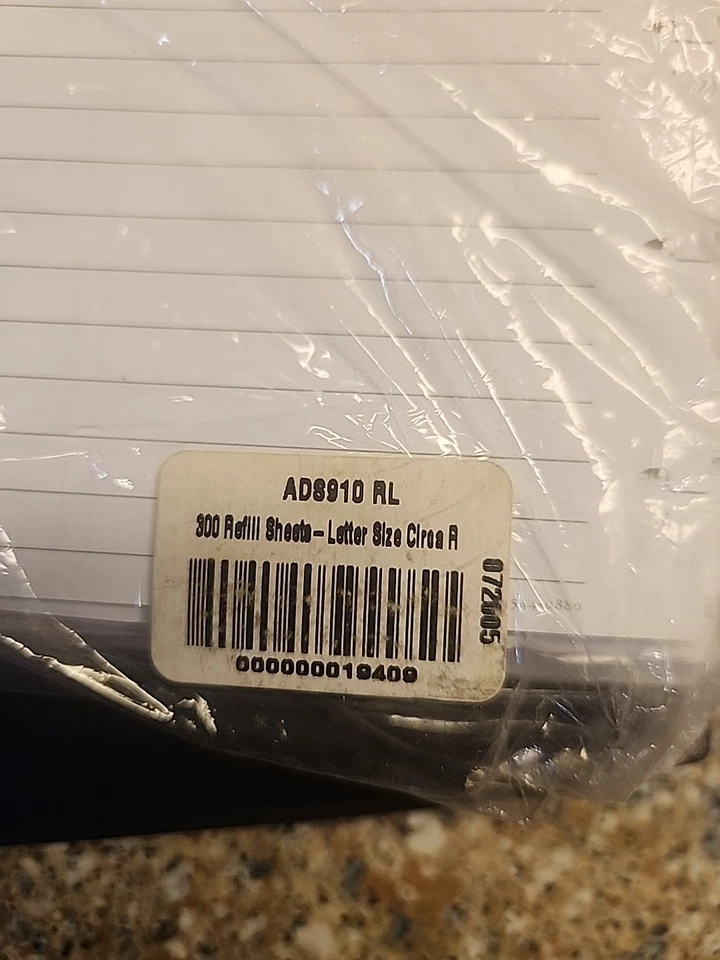 Levenger Circa Black Leather Foldover Notebook Size Junior   Used With Refills - Image 4 of 4