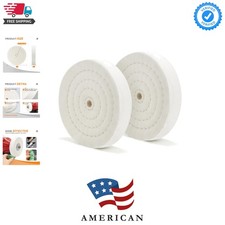 Buffing Polishing Wheel 6 inch 70 Ply Extra Thick for Bench Grinder Tool with...