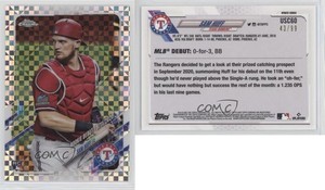 2021 Topps Chrome Update Target Debut X-Fractor /99 Sam Huff #USC60 Rookie RC