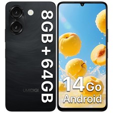 UMIDIGI G9A Unlocked Cell Phone, Android 14 Go, 8GB 64GB/TF 1TB, Octa-Core