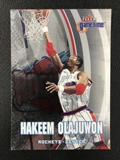 2000-01 Fleer Game Time #90 Hakeem Olajuwon Houston Rockets