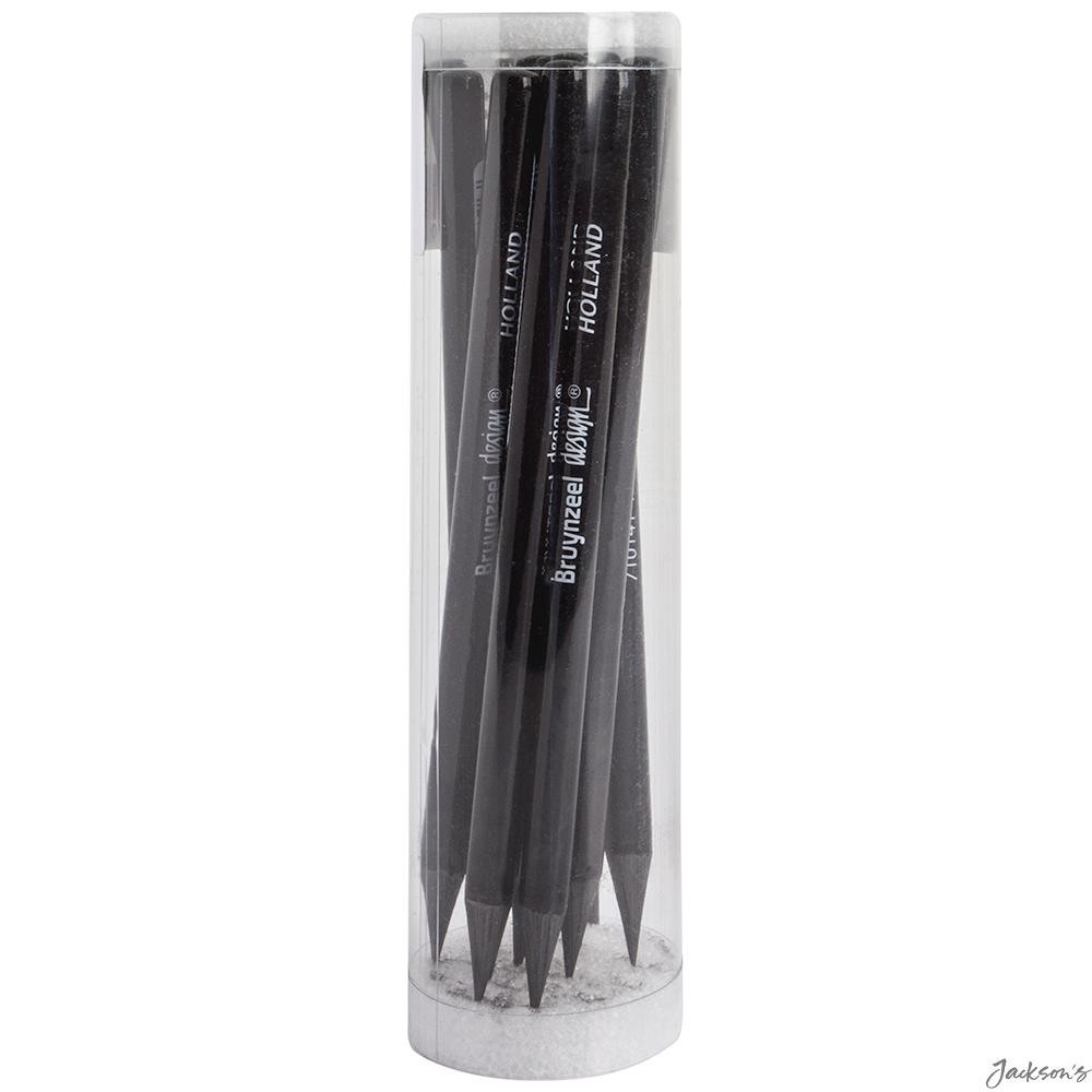 Bruynzeel Design Graphite Lead Sticks 6B Pack Of 12 For Sketching Illustration