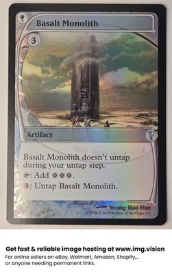 Basalt Monolith #217 - Mystery Booster 2 - MTG - NM FOIL